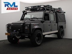 Land Rover Defender 130 - 2.4 TD 130" S Crew Cab *OVERLANDER* Airco Luifel Grijskenteken 5 persoons