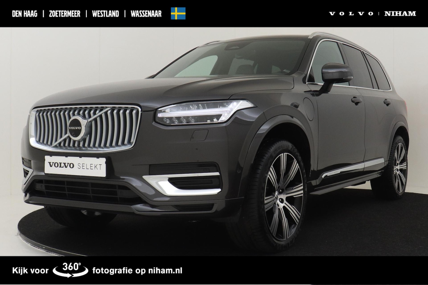 Volvo XC90 - T8 RECHARGE AWD ULTIMATE BRIGHT -WOOL.BLEND|PANO.DAK|BOWERS&WILKINS|TREKHAAK|360°CAM|21" - AutoWereld.nl