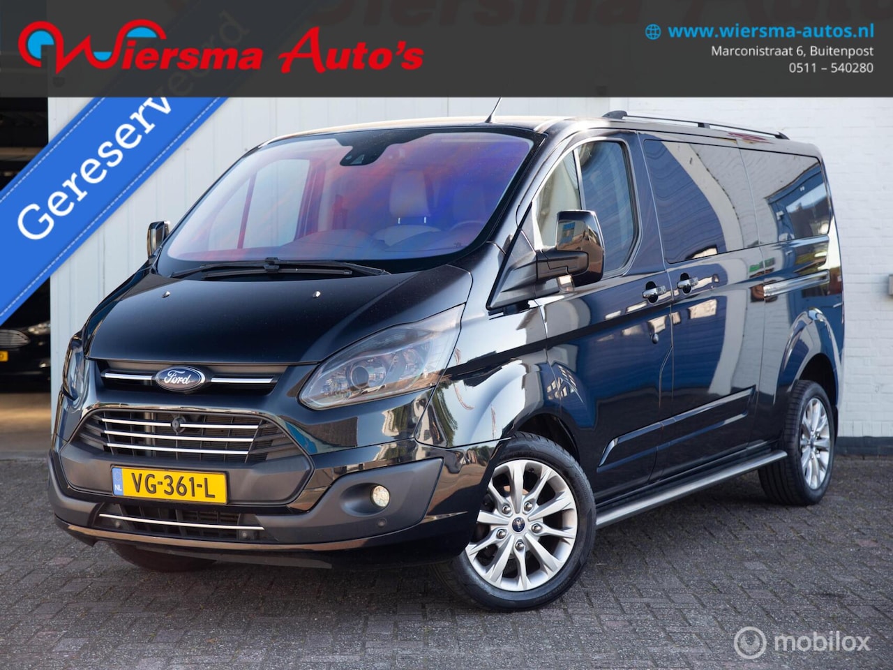 Ford Transit Custom - 330 2.2 TDCI L2H1 Limited DC|Stoel verw|Leder|Carplay - AutoWereld.nl