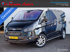 Ford Transit Custom - 330 2.2 TDCI L2H1 Limited DC|Stoel verw|Leder|Carplay