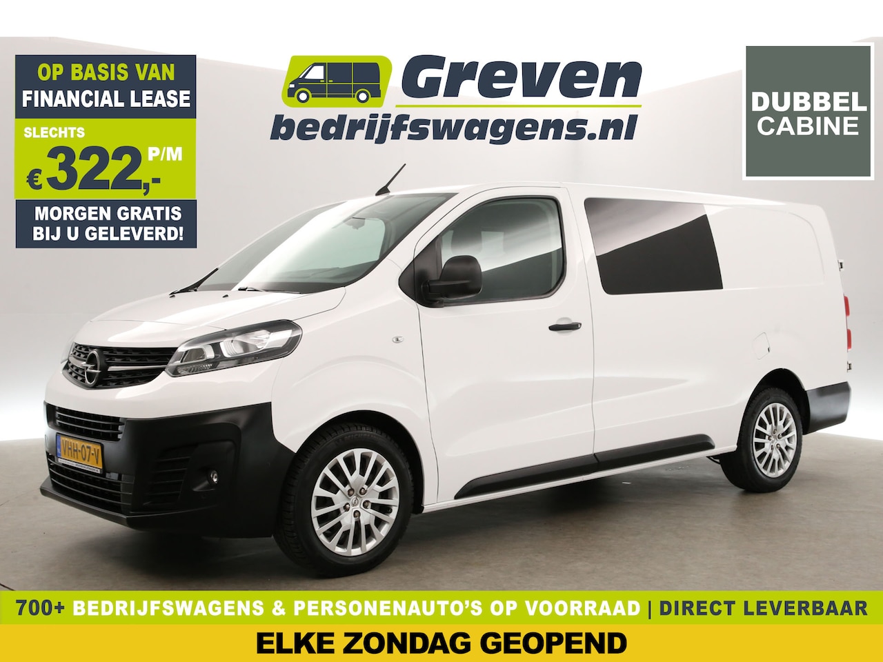 Opel Vivaro - 2.0 CDTI L3H1 | Dubbele Cabine | 6 Persoons | Airco Cruise Carplay Camera Trekhaak Navi PD - AutoWereld.nl
