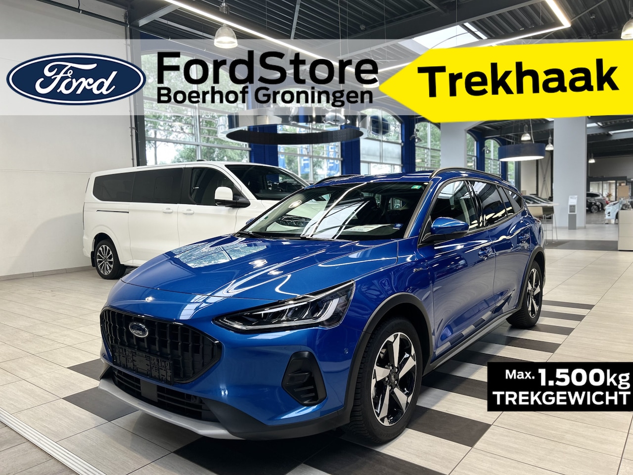 Ford Focus Wagon - EcoBoost 155PK Hybrid Active Trekhaak | Adapt. Cruise | Winter Pack | LED | Camera | Draad - AutoWereld.nl