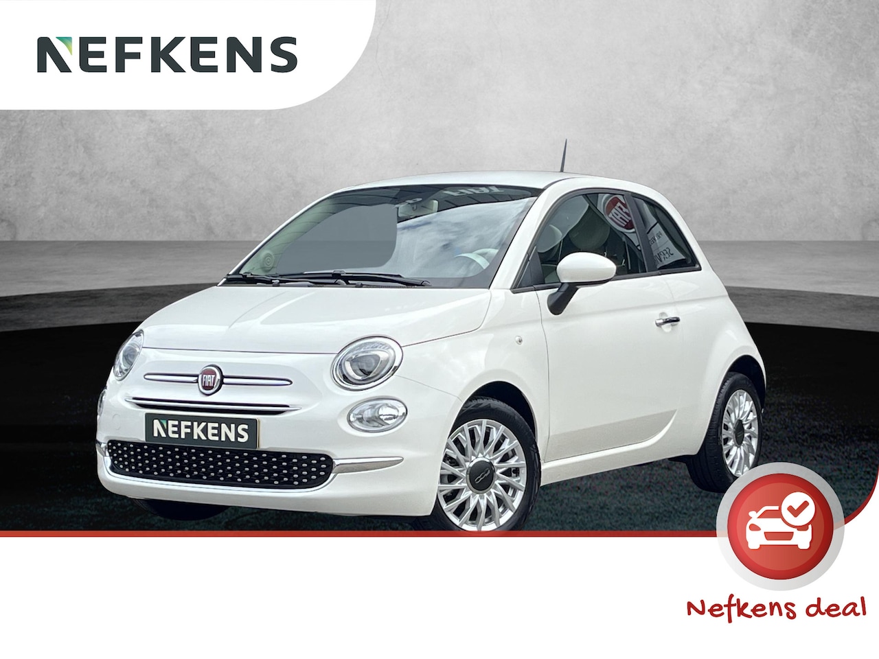 Fiat 500 - 1.0 Hybrid Lounge | 1ste eigenaar | Parkeersensoren | Apple CarPlay | Airco | Cruise Contr - AutoWereld.nl