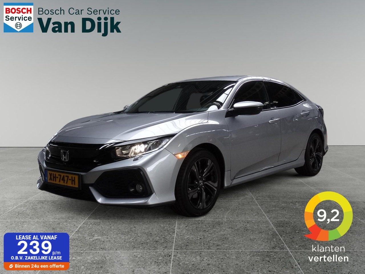 Honda Civic - 1.6 i-DTEC 120pk Diesel / Carplay / Trekhaak - AutoWereld.nl