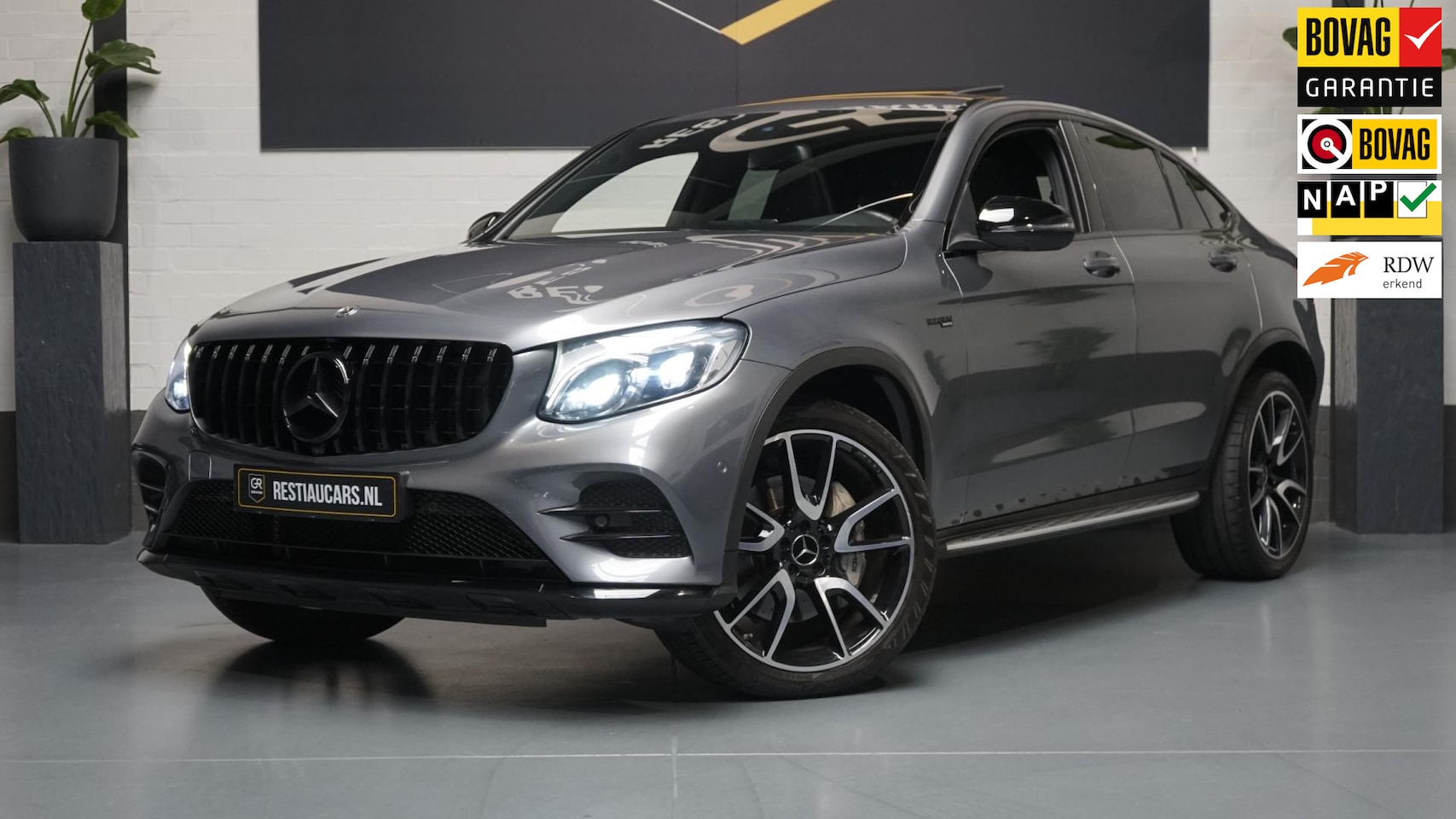 Mercedes-Benz GLC-klasse Coupé - 43 AMG 4MATIC 360 CAMERA-BURMESTER-SCHAALSTOELEN-LUCHTVERING-PANORAMA-WINTER - AutoWereld.nl
