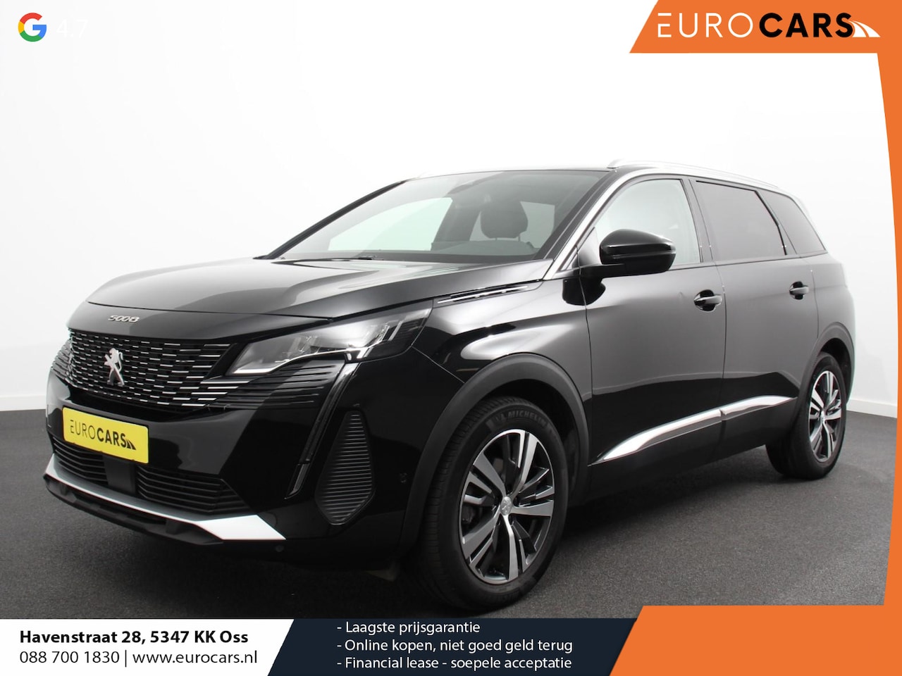 Peugeot 5008 - 1.2 Automaat Allure Pack Business 7-Persoons Airco Navi Adaptive Cruise Full LED Carplay T - AutoWereld.nl