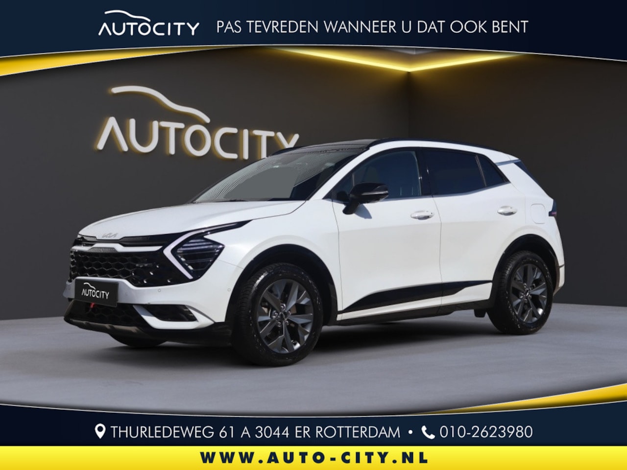 Kia Sportage - 1.6 T Hybrid 230 pk GT-Plusline Pano l Leder l 360 l Memory l - AutoWereld.nl