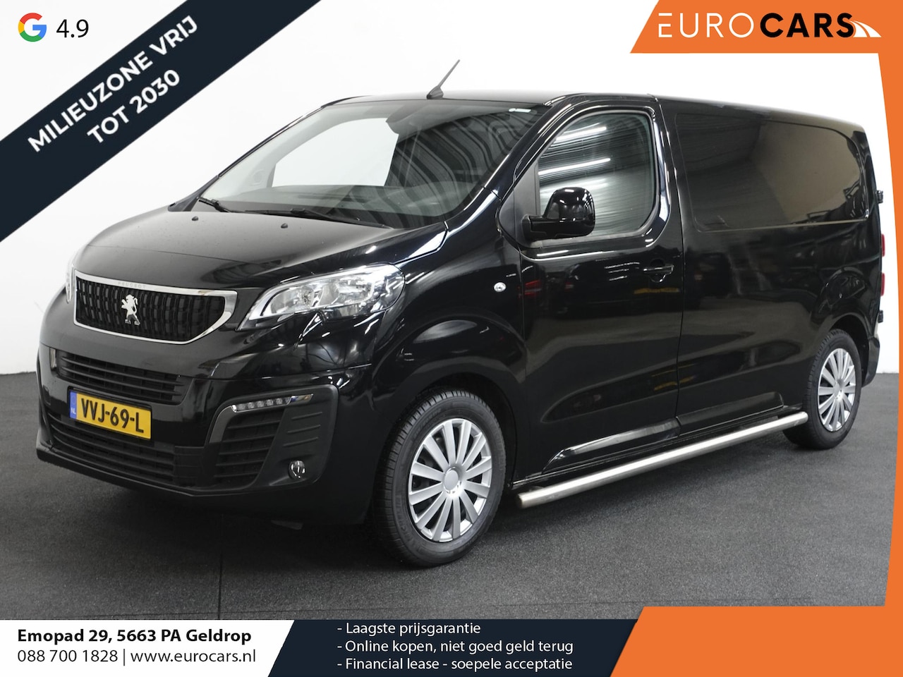 Peugeot Expert - 120PK L2 Navigatie Cruise Control Parkeersensoren Airco Trekhaak Sidebars - AutoWereld.nl