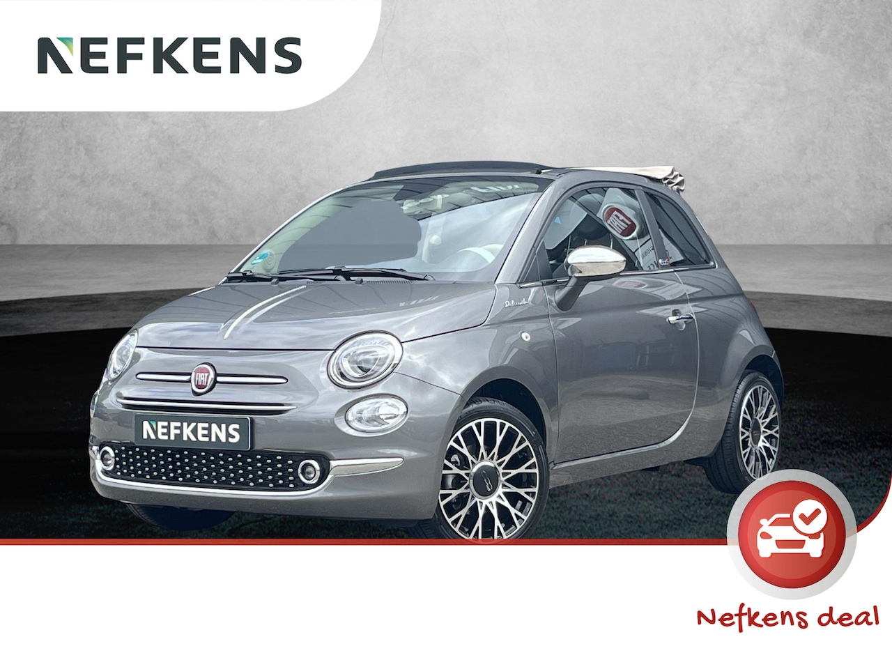 Fiat 500 C - 1.0 Hybrid Dolcevita Cabrio | 1ste eigenaar | Navigatie | 16" LM velgen | Parkeersensoren - AutoWereld.nl