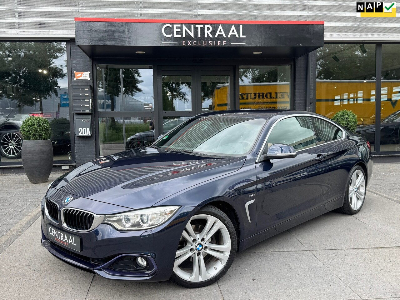 BMW 4-serie Coupé - 420i High Exe Sportline|Pdc|Keyless|Leder|Cruise Control|Stoelverwarming|Navi|NL-Auto|184P - AutoWereld.nl
