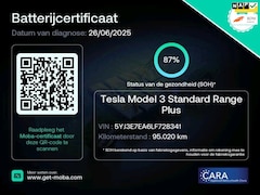 Tesla Model 3 - Standard RWD Plus 60 kWh 87% SOH 1e Eigenaar NL-Auto
