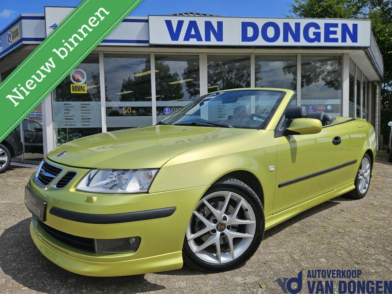 Saab 9-3 Cabrio - 2.0T Aero | Lime Green | 210 PK - AutoWereld.nl