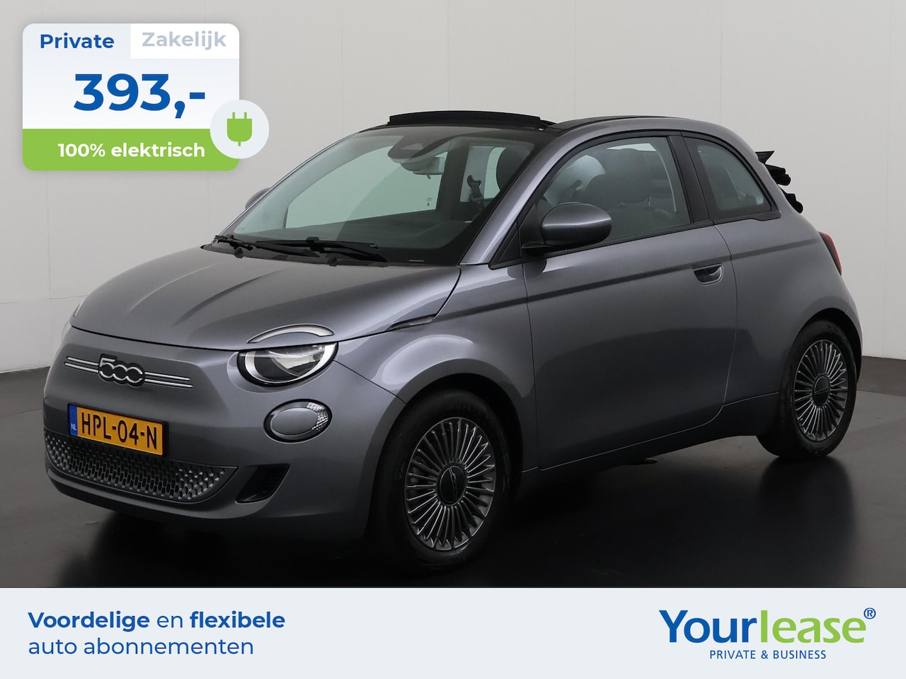 Fiat 500e - Cabrio Icon 42 kWh | All-in 393,- Private Lease | Zondag Open! - AutoWereld.nl