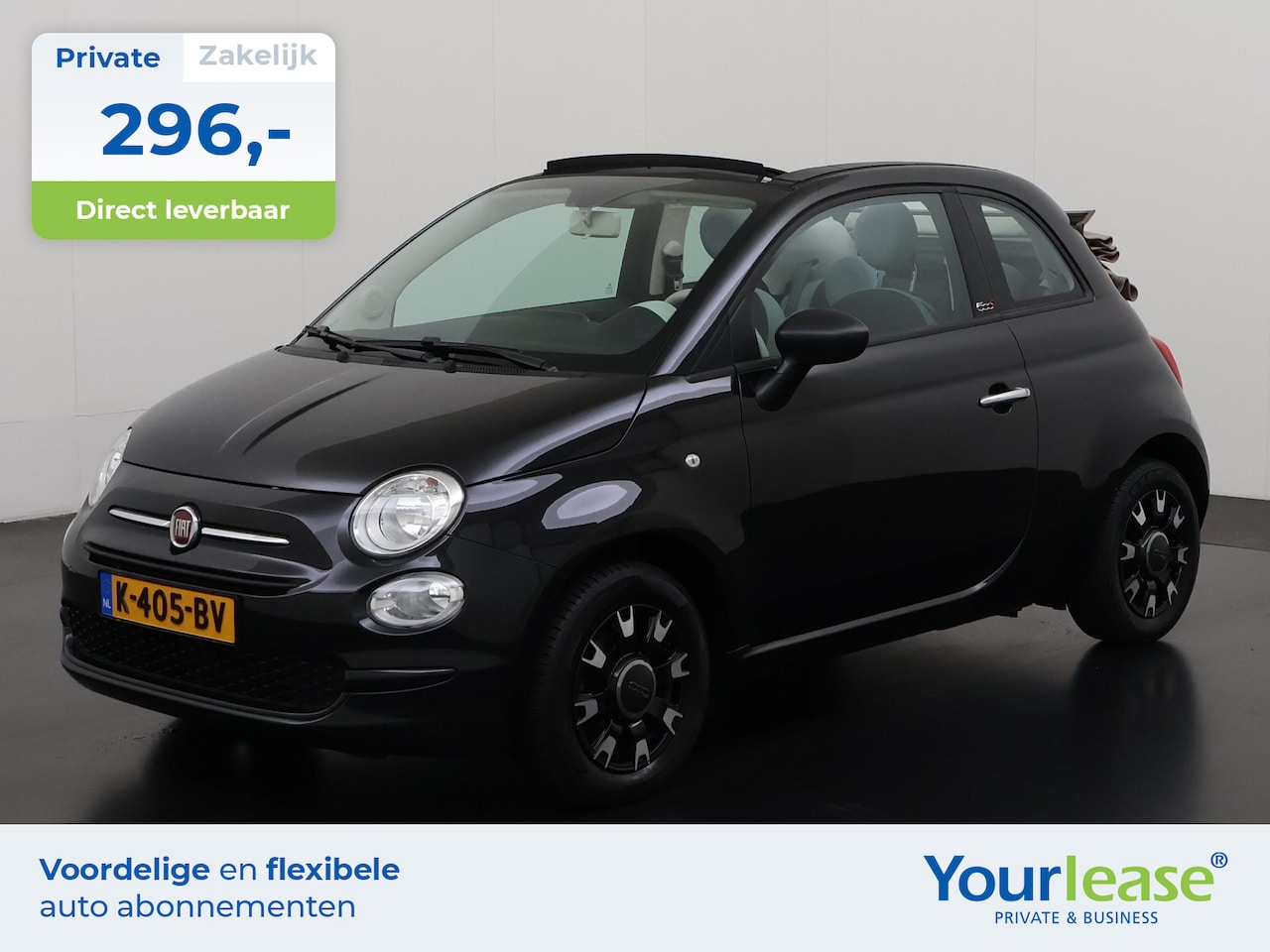 Fiat 500 C - 1.2 Lounge | All-in 296,- Private Lease | Zondag Open! - AutoWereld.nl