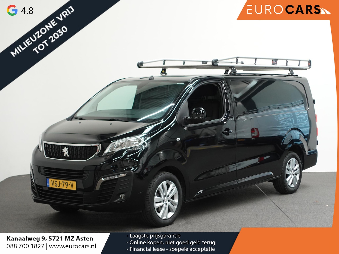 Peugeot Expert - 180pk Automaat L3H1 Long Premium Navigatie Apple Carplay Trekhaak Imperiaal Airco Cruise c - AutoWereld.nl
