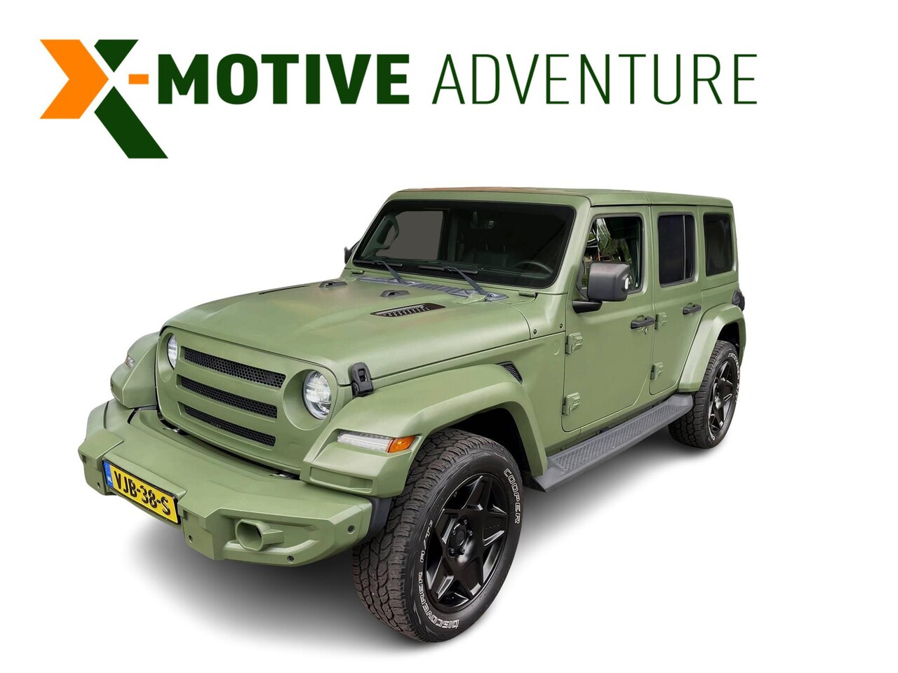 Jeep Wrangler - 2.0T Sterling Geel kenteken | Volleder | Alcantara Dash | Urban LM | Cabriodak | Sportuitl - AutoWereld.nl