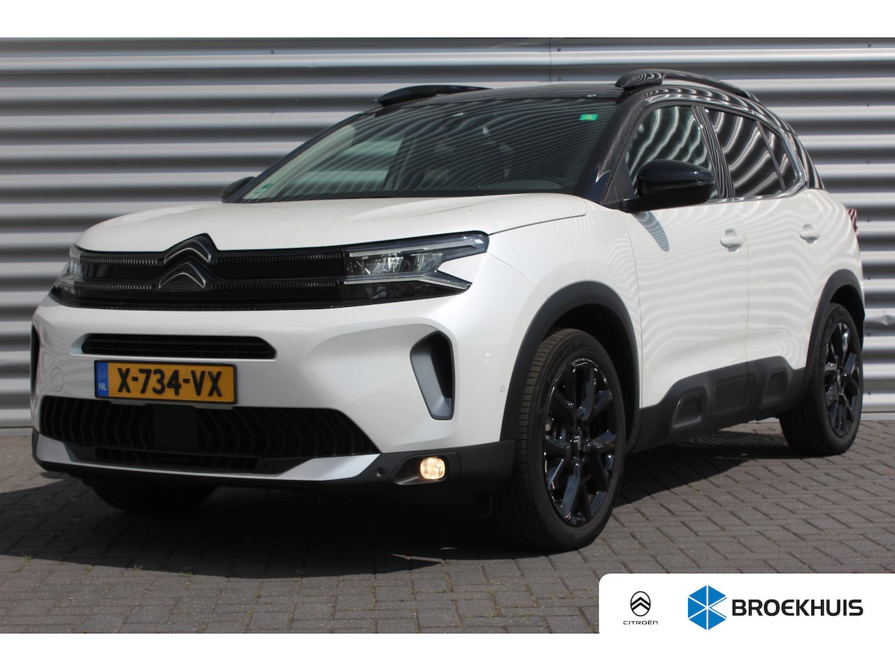 Citroën C5 Aircross - Citroën 1.2 HYBRID 136PK Ë-SERIES AUTOMAAT / NAVI / LEDER / CLIMA / LED / PDC / 19" LMV / - AutoWereld.nl