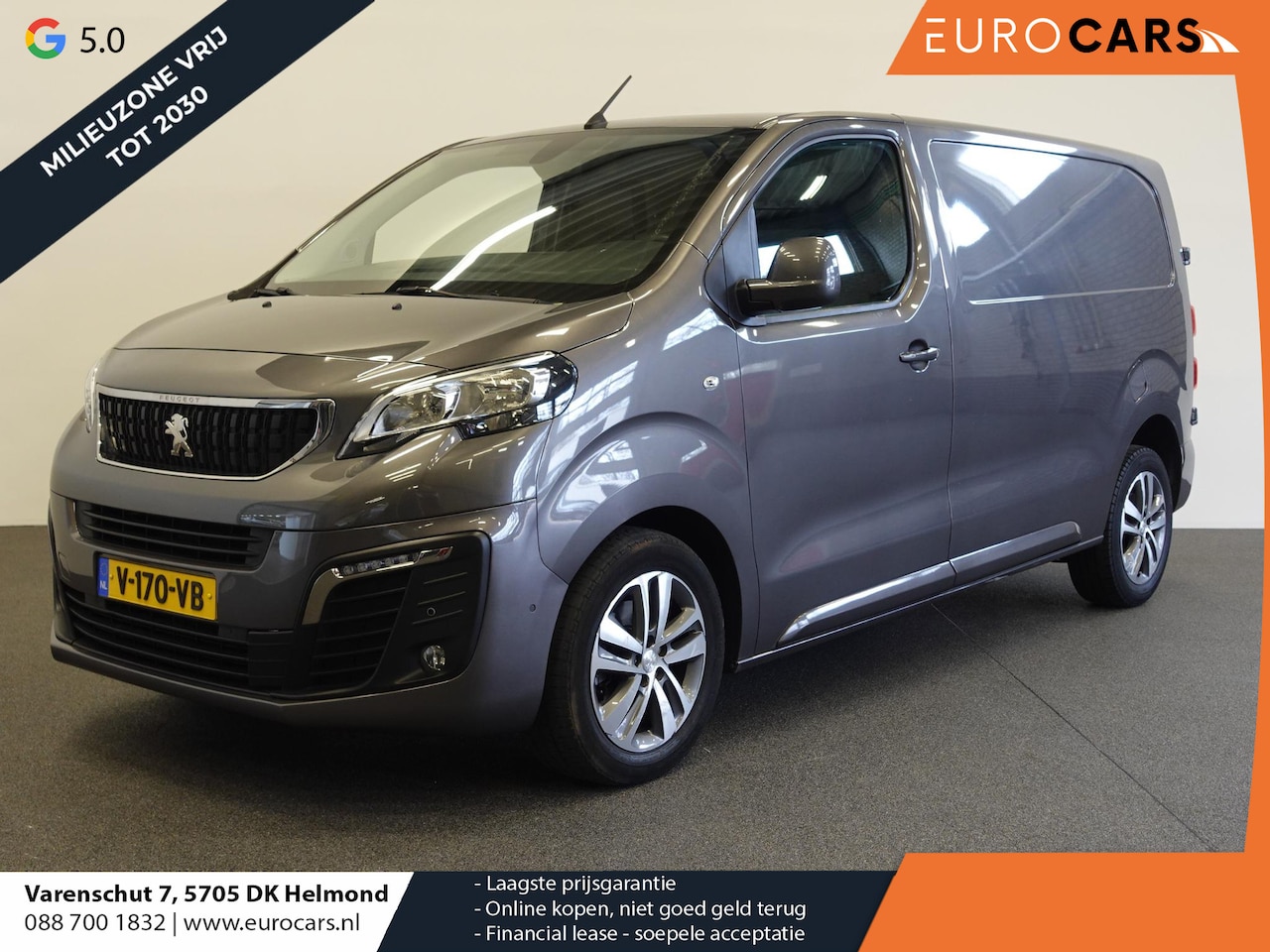 Peugeot Expert - 231S 2.0 HDI 180pk Aut. Premium Pack Airco/ECC Navi PDC VA Cruise Control LM Velgen LED 3- - AutoWereld.nl