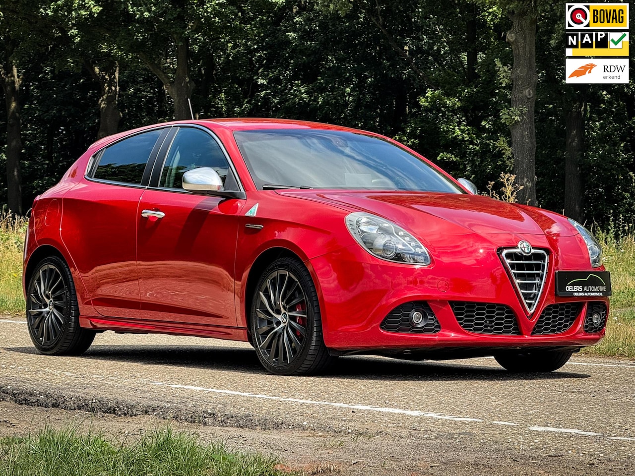 Alfa Romeo Giulietta - 1.7 TBi Quadrifoglio Verde | Org. NL! | Clima | Cruise | Rosso Competizione | Navi | Leder - AutoWereld.nl