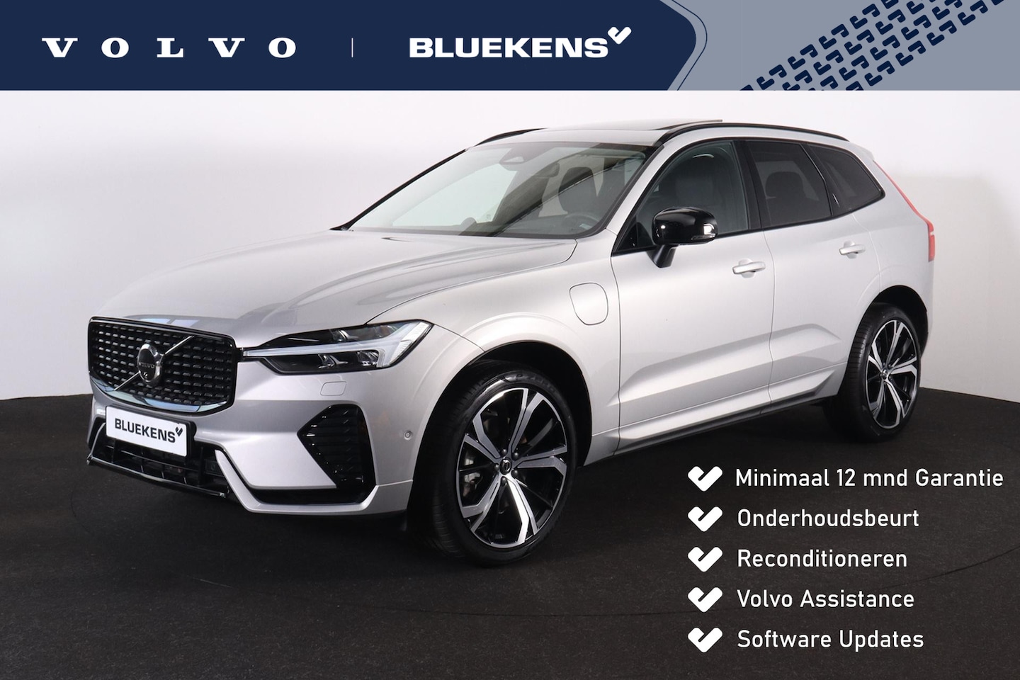 Volvo XC60 - T8 Recharge AWD Ultra Dark - LONG RANGE - Panorama/schuifdak - IntelliSafe Assist & Surrou - AutoWereld.nl