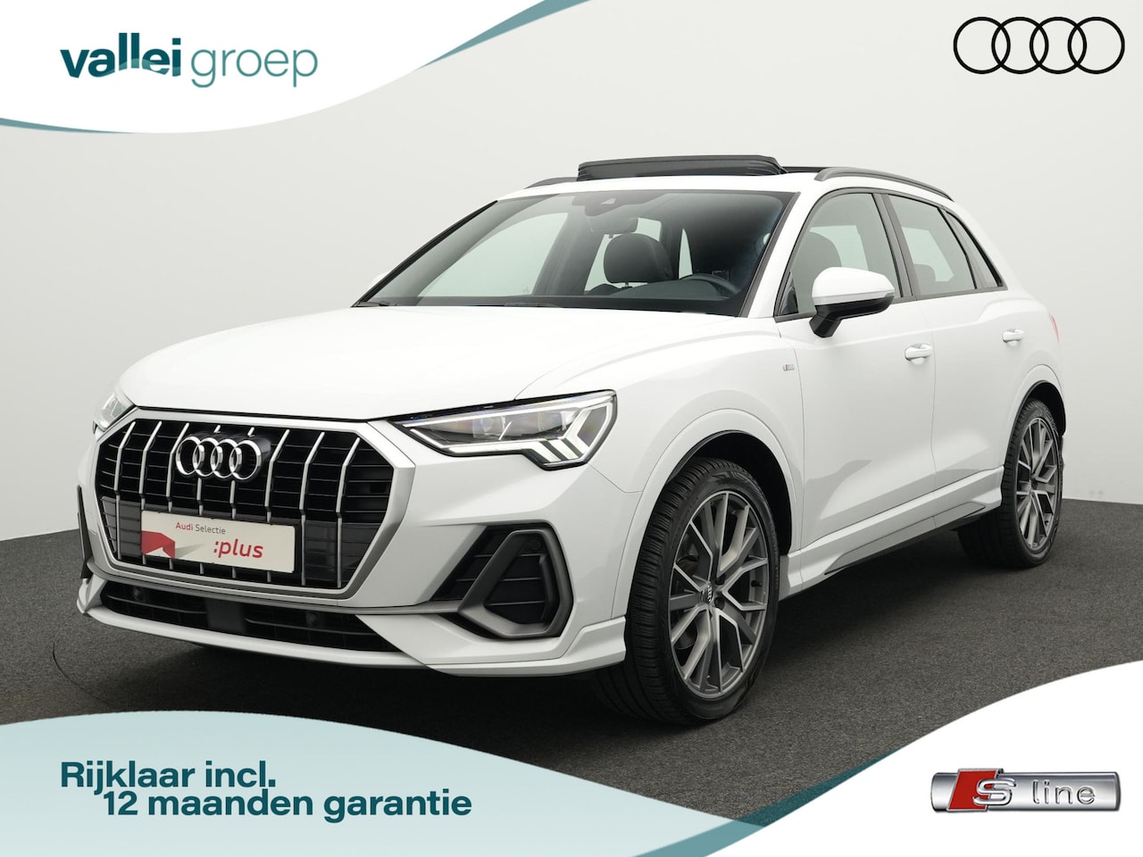 Audi Q3 - 35 TFSI 150 pk S-tronic S-Line | Panoramadak | Trekhaak | Bang & Olufsen | Leder/alcantara - AutoWereld.nl