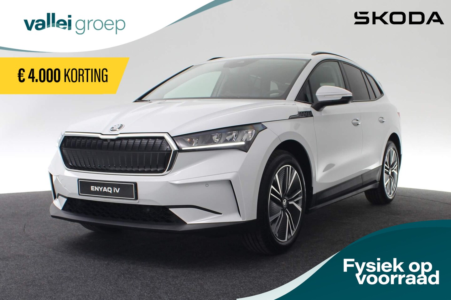Skoda Enyaq iV - Selection Elektromotor 132 kW / 180 pk SUV | € 4.519,- VOORRAADVOORDEEL!!! | 20" Inch Velg - AutoWereld.nl