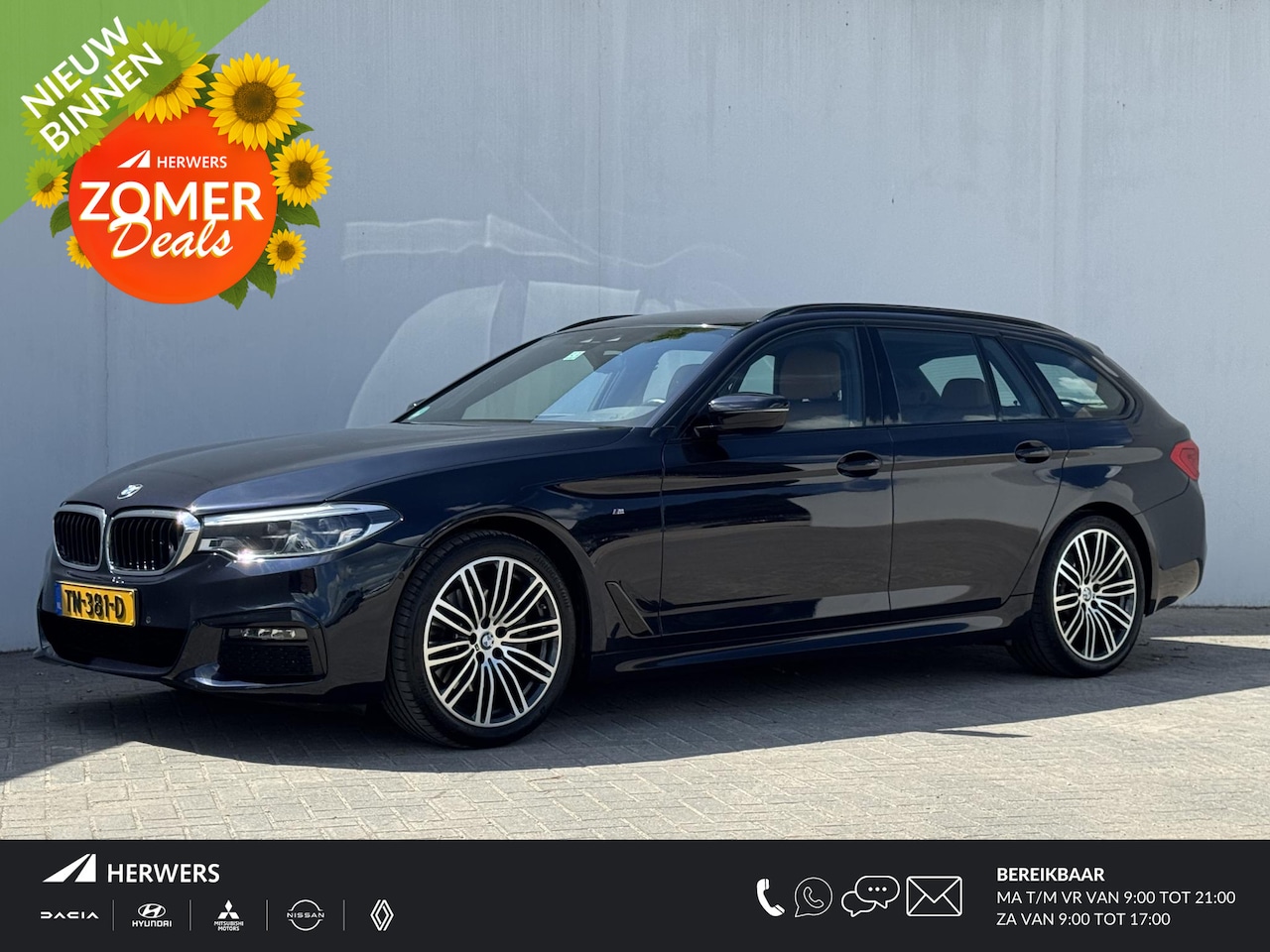 BMW 5-serie Touring - 520i High Executive M - Sport / Elektrische stoelen met geheugenfunctie / Stoelverwarming - AutoWereld.nl
