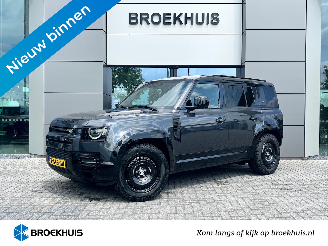 Land Rover Defender 110 - P400e X-Dynamic HSE | 20" LMV Heritage Customs | El. trekhaak | Cold&Convenience Pack | Bl - AutoWereld.nl