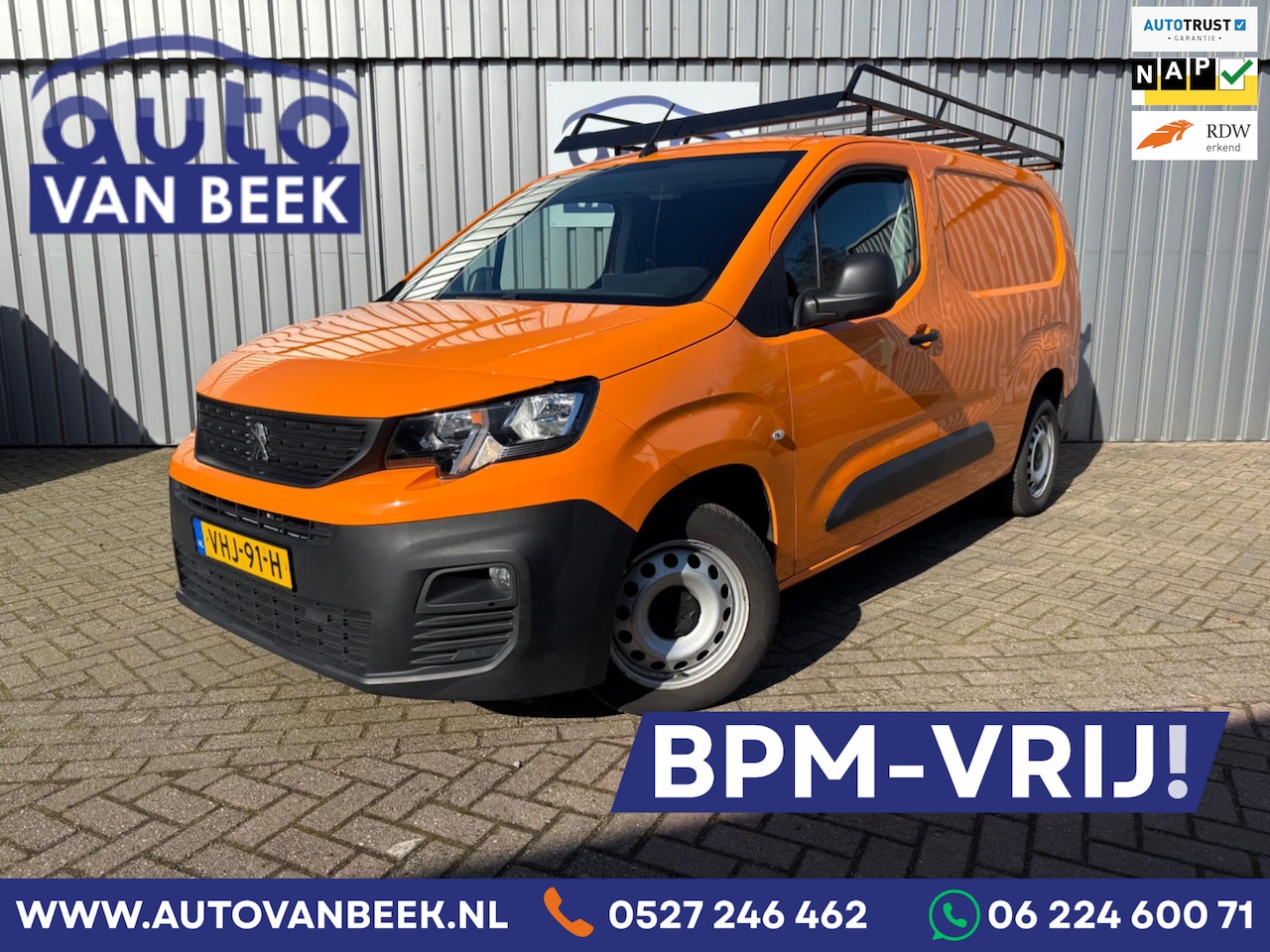Peugeot Partner - 2 x 1.5 BlueHDI Premium Long|L2|Apple/Android|Imperiaal - AutoWereld.nl