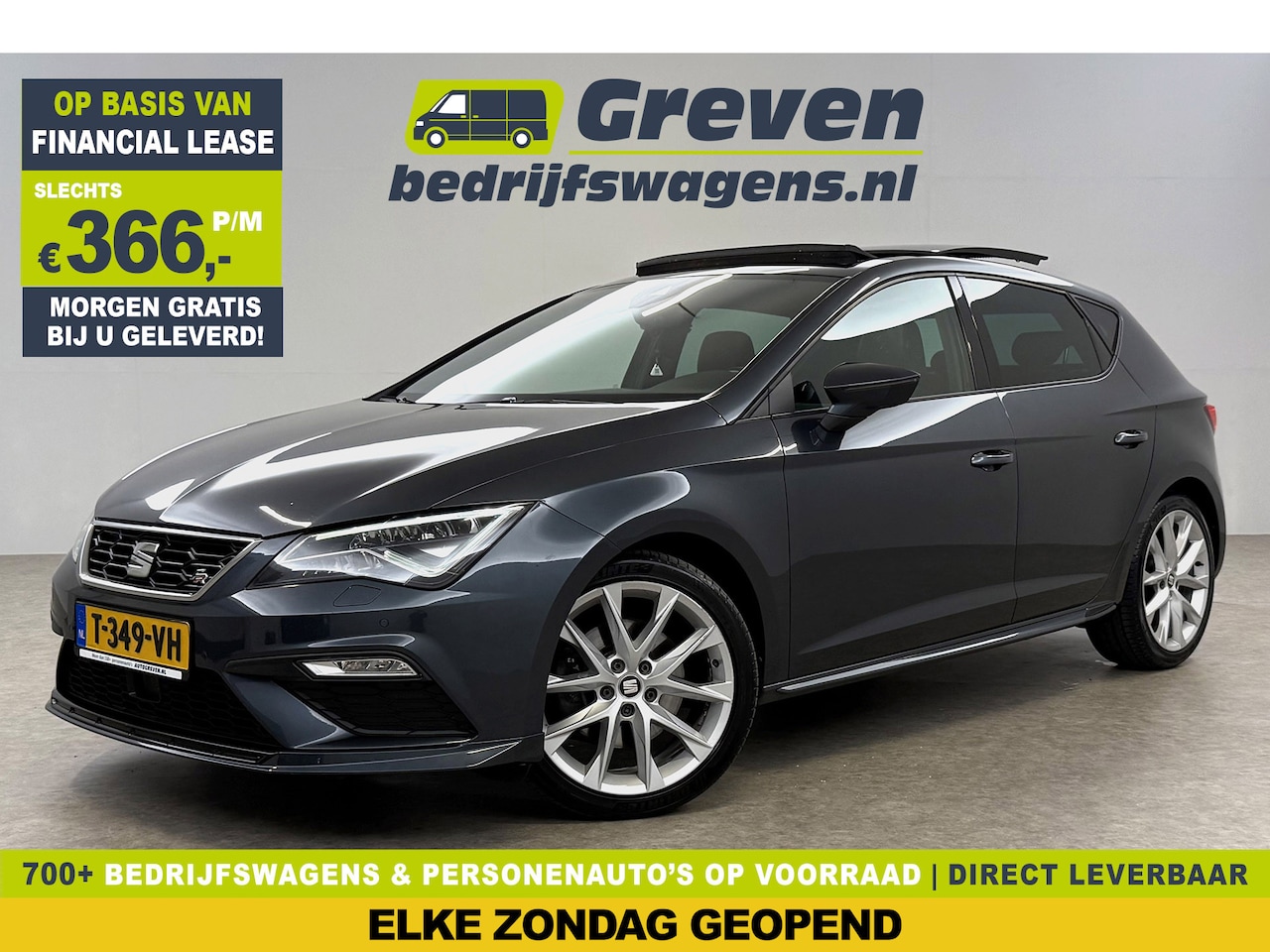 SEAT Leon - 2.0 191PK TSI FR Pano Sfeer LED Virtual Carplay Camera Clima Cruise Navi PDC 18''LMV - AutoWereld.nl