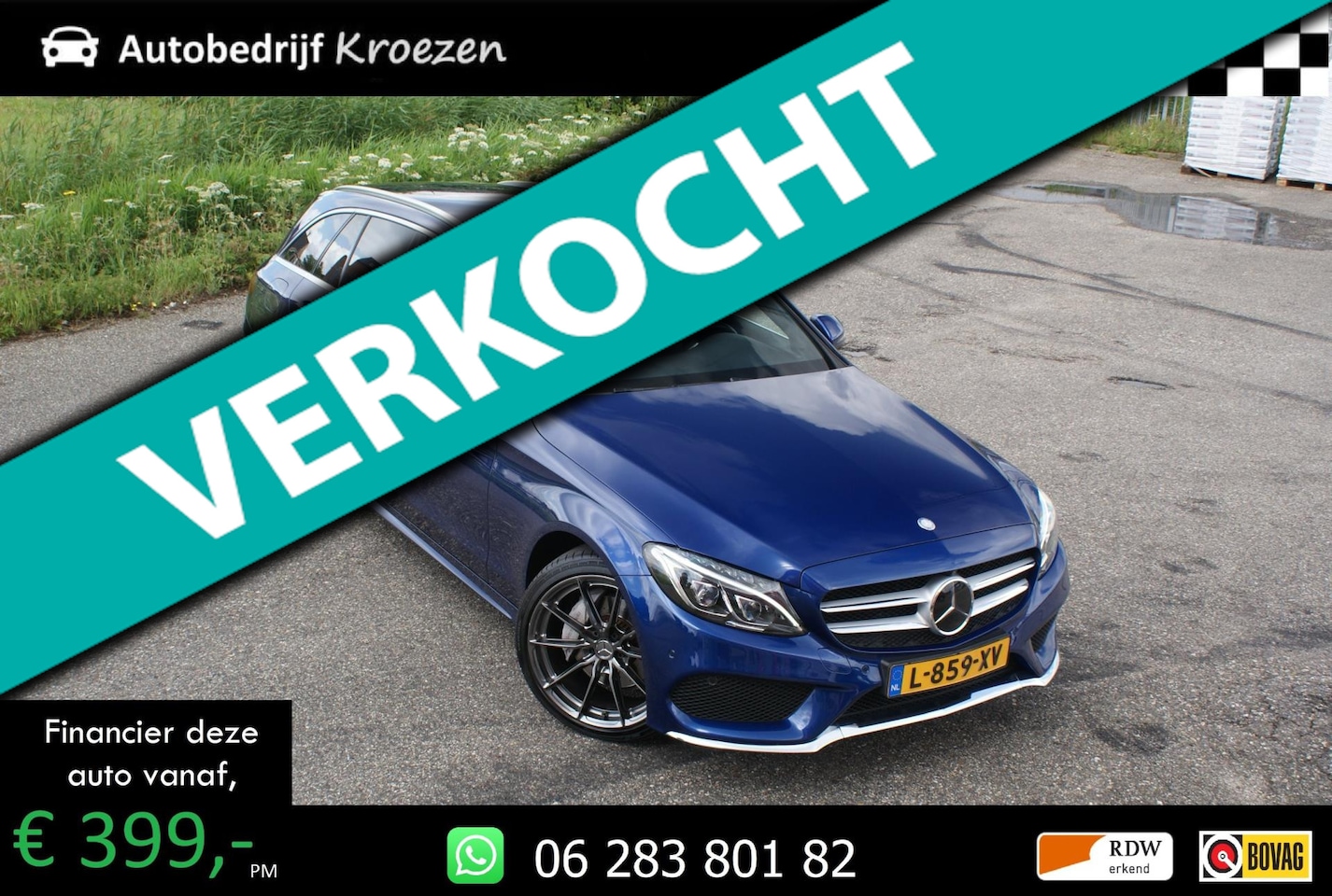 Mercedes-Benz C-klasse Estate - 180 Ambition ///AMG Pakket | Distronic | 360 Camera | Trekhaak | - AutoWereld.nl
