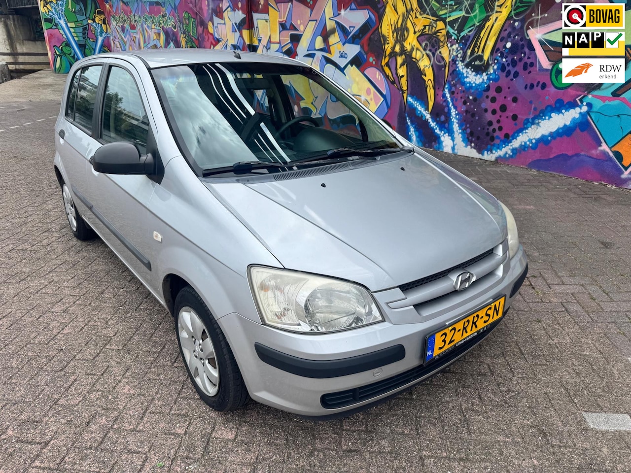 Hyundai Getz - 1.1i Young leuke frisse auto met apk juli 2026 stuurbekrachtiging 5 deuren stereo - AutoWereld.nl