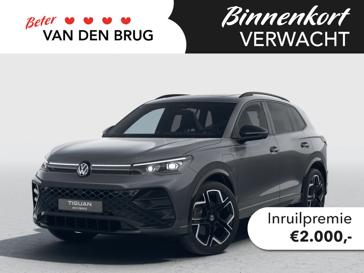 Volkswagen Tiguan - R-Line-Edition 1.5 eHybrid 200 kW / 272 pk SUV 6 v Trekhaak | 360 Camera | LED Matrix | Bl - AutoWereld.nl