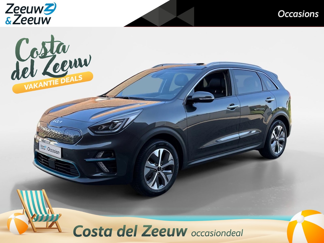 Kia e-Niro - ExecutiveLine 64 kWh | Stoel verwarming en koeling | Schuifdak | Navigatie | Camera | Appl - AutoWereld.nl