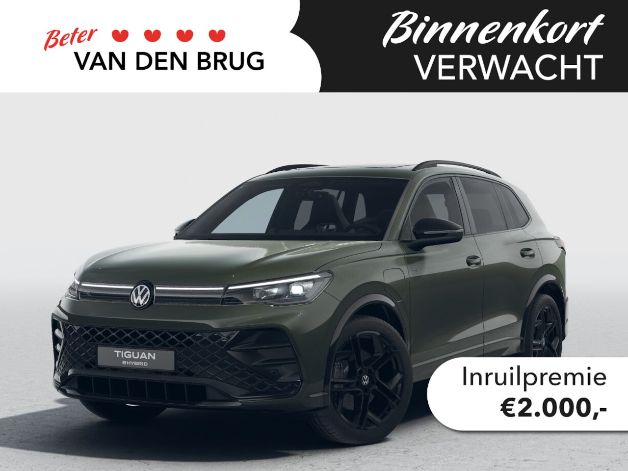 Volkswagen Tiguan - R-Line-Edition 1.5 eHybrid 150 kW / 204 pk SUV 6 v Trekhaak | Black Style | Comfort Pakket - AutoWereld.nl