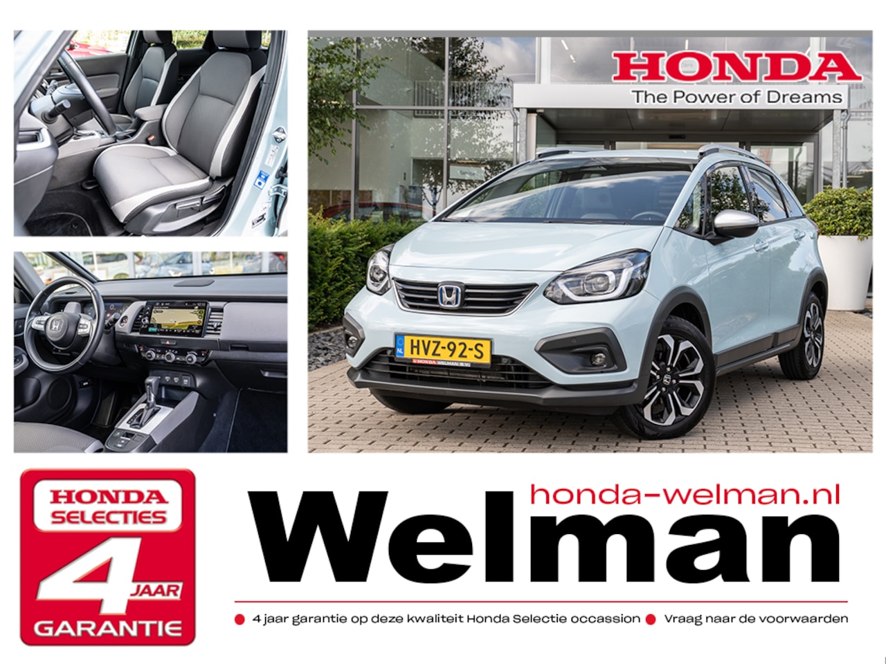 Honda Jazz - 1.5i e:HEV CROSSTAR - FULL HYBRID - AUTOMAAT - PREMIUM SOUND - AutoWereld.nl