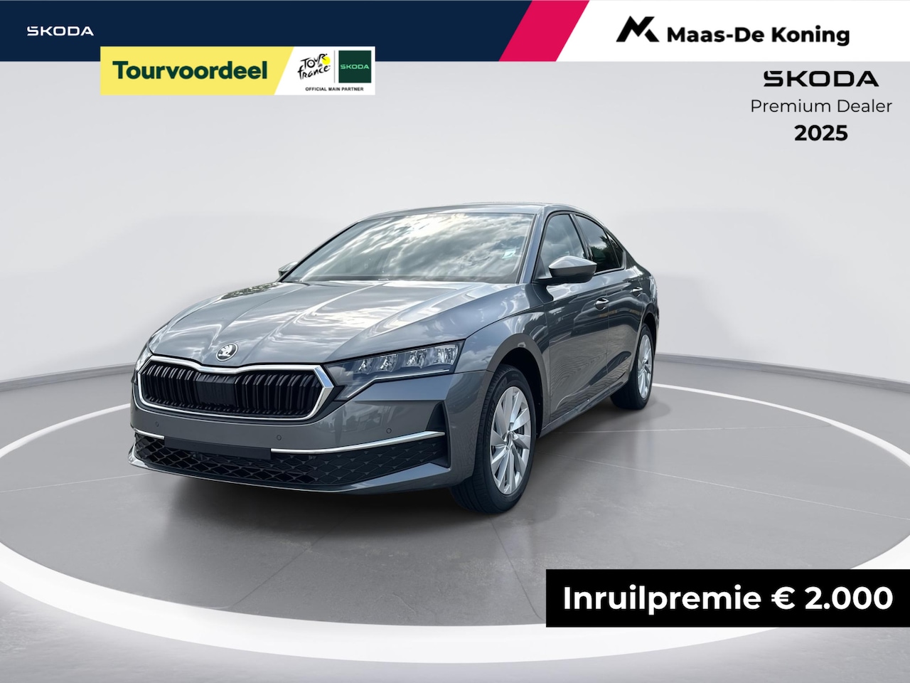 Skoda Octavia - Business Edition 1.5 TSI m-HEV 85 kW / 115 PK Hatc | Graphite Grey | Advance pakket  | 17 - AutoWereld.nl