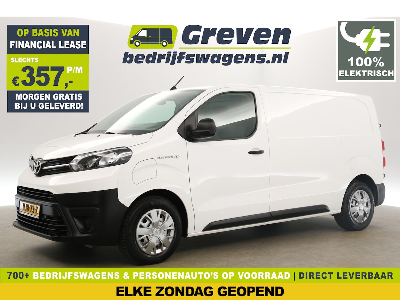 Toyota ProAce Electric Worker - 75 kWh Extra Range Navigator L2H1 Elektrisch Automaat | EMISSIEVRIJE ZONE | Airco Camera C - AutoWereld.nl