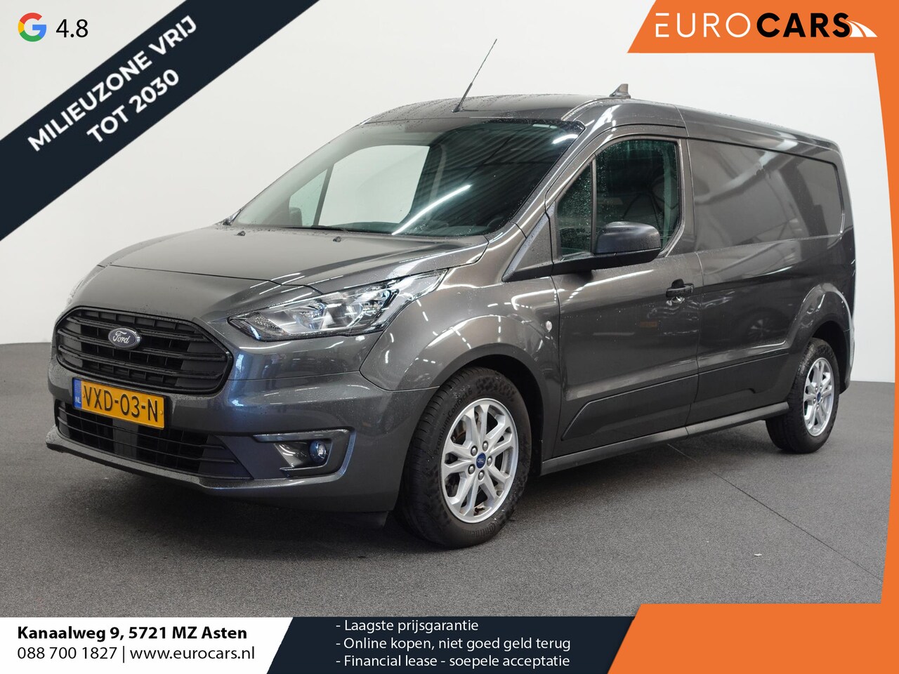 Ford Transit Connect - 1.5 EcoBlue L2 Trend Automaat Navi Airco Parkeersensoren Cruise Control Camera - AutoWereld.nl