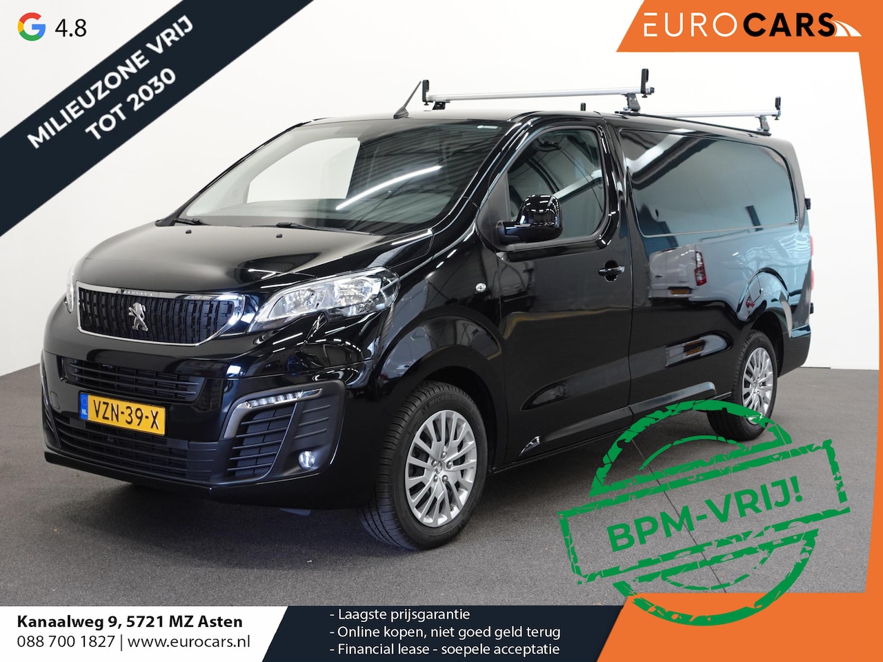 Peugeot Expert - 2.0 BlueHDI 145PK L3 Automaat Airco Navigatie Cruise control Carplay Trekhaak - AutoWereld.nl