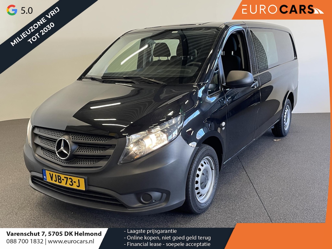 Mercedes-Benz Vito - Lang Dubbele Cabine Comfort Navigatie Airco Trekhaak - AutoWereld.nl