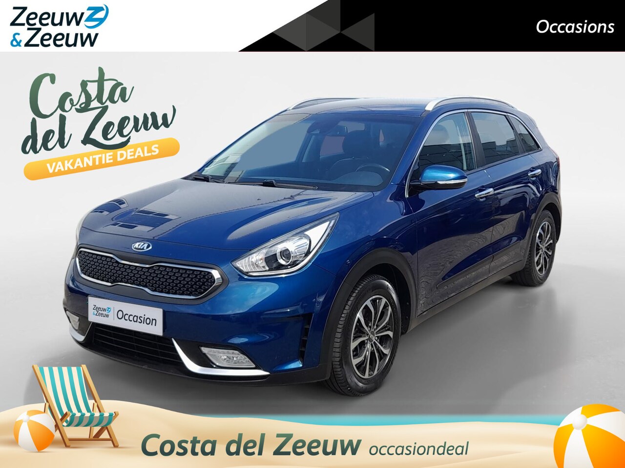 Kia Niro - 1.6i Hybrid DynamicLine 1e Eigenaar | Dealer onderhouden | Navi | Trekhaak | NAP - AutoWereld.nl