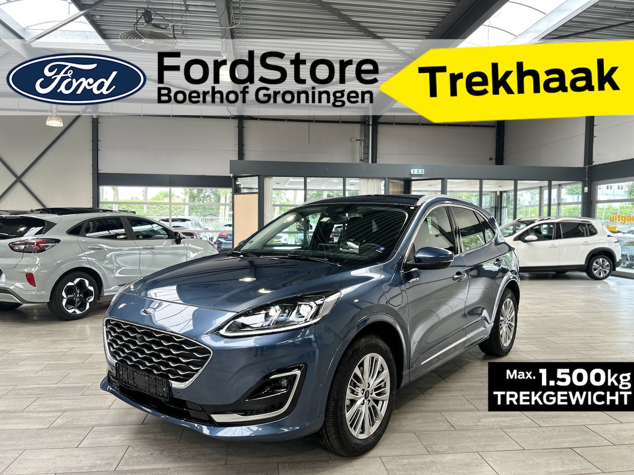 Ford Kuga - 2.5 PHEV 225 pk Vignale | Trekhaak  I Winter Pack I Head up I Ad. Cruise I Garantie tm 8-2 - AutoWereld.nl
