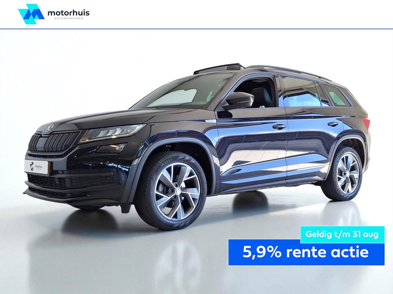 Skoda Kodiaq - 1.5 TSI Greentech ACT 150pk Sportline Business AUTOMAAT PANO LED CAMERA - AutoWereld.nl