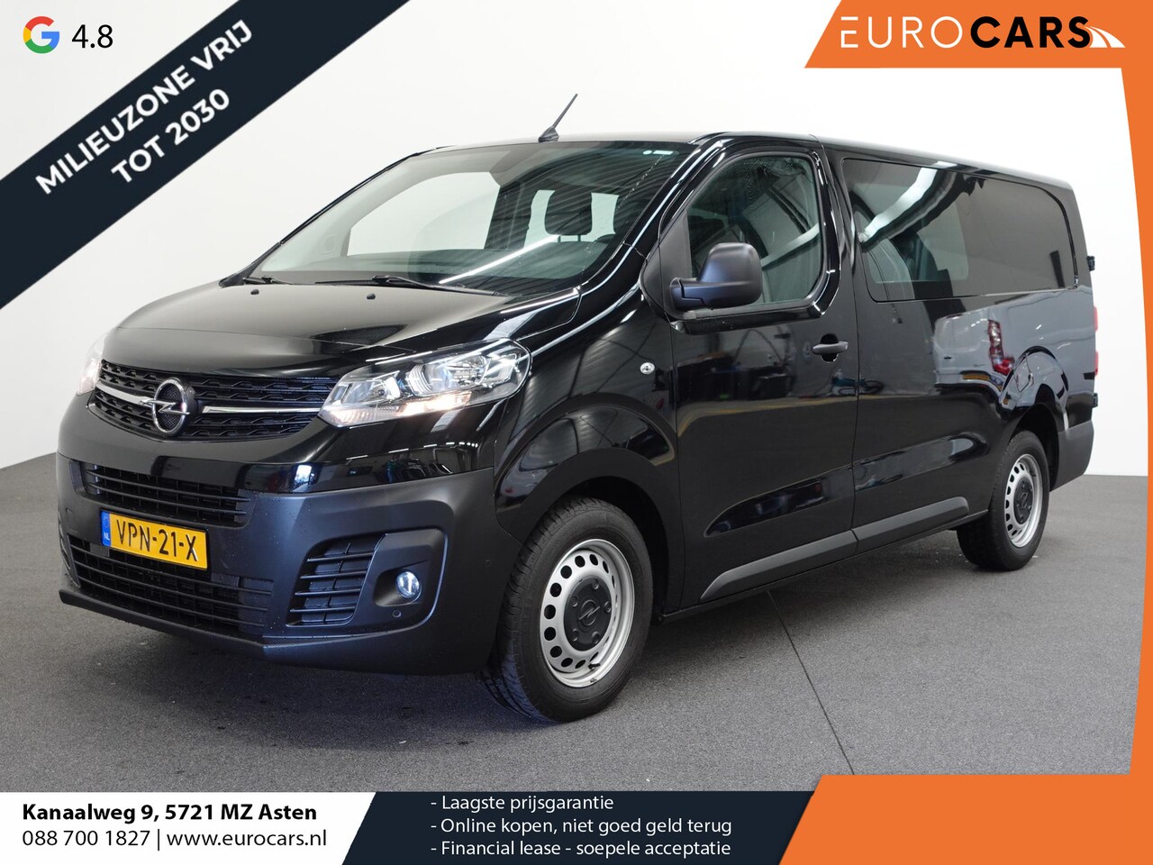 Opel Vivaro - 1.5 CDTI L3H1 Dubbele Cabine Edition Airco Navigatie Bluetooth Parkeersensoren 6-Zits Came - AutoWereld.nl