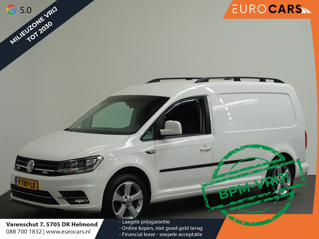 Volkswagen Caddy Maxi - 150pk Automaat L2H1 Euro6 Parkeersensoren achter Cruise Control Airco 17"velgen Achterklep - AutoWereld.nl