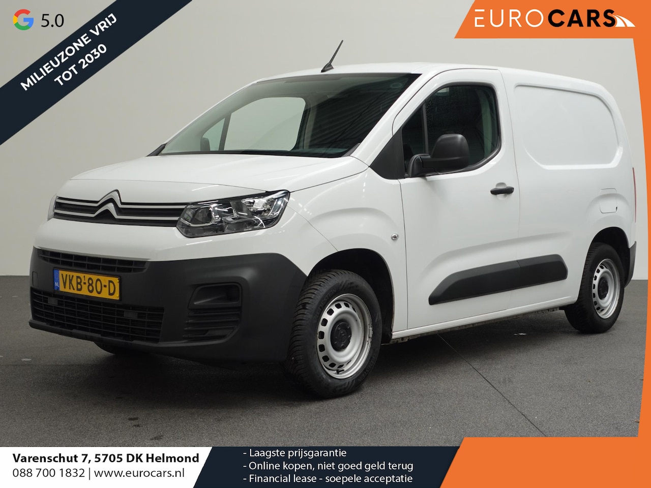 Citroën Berlingo - 1.5 BlueHDI 75pk L1 Airco Trekhaak 3-zits Radio Bluetooth Euro6 - AutoWereld.nl