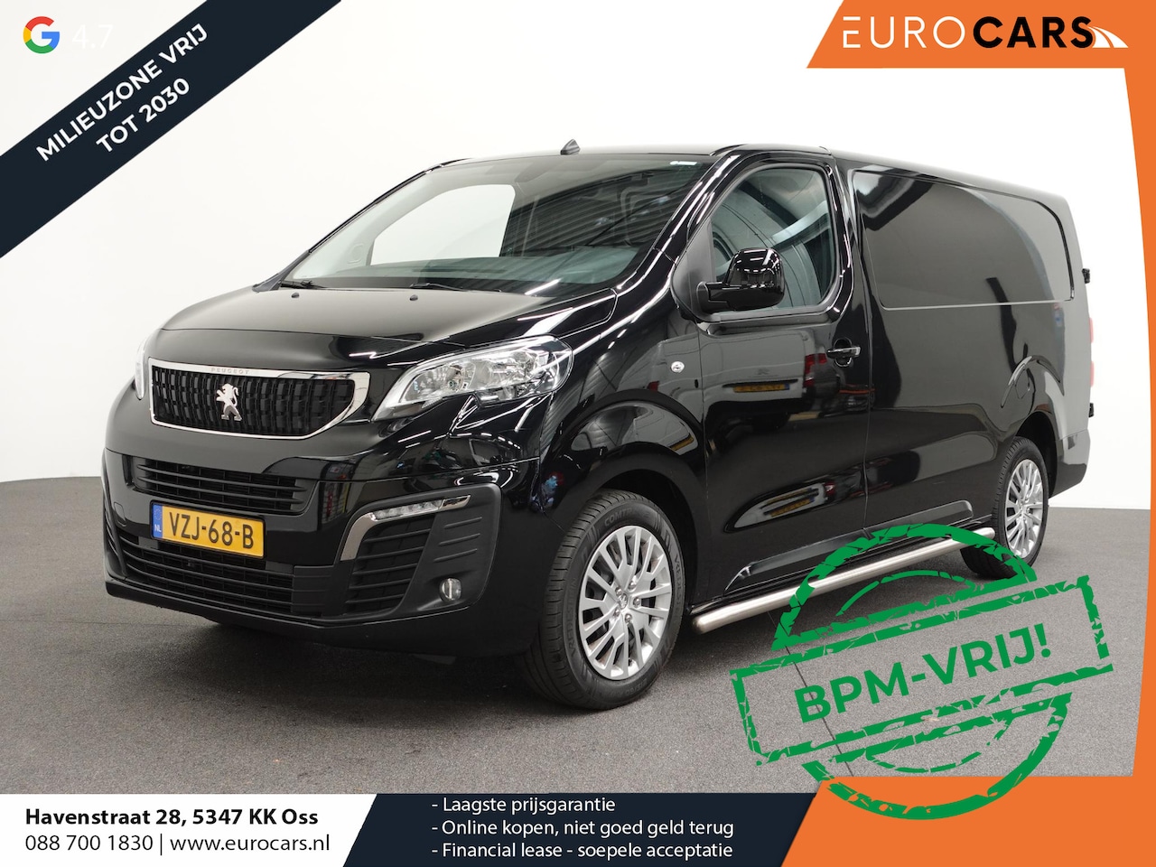 Peugeot Expert - 2.0 BlueHDI 145PK L3 Automaat Airco Cruise Control Navigatie Sidebars Carplay Trekhaak - AutoWereld.nl