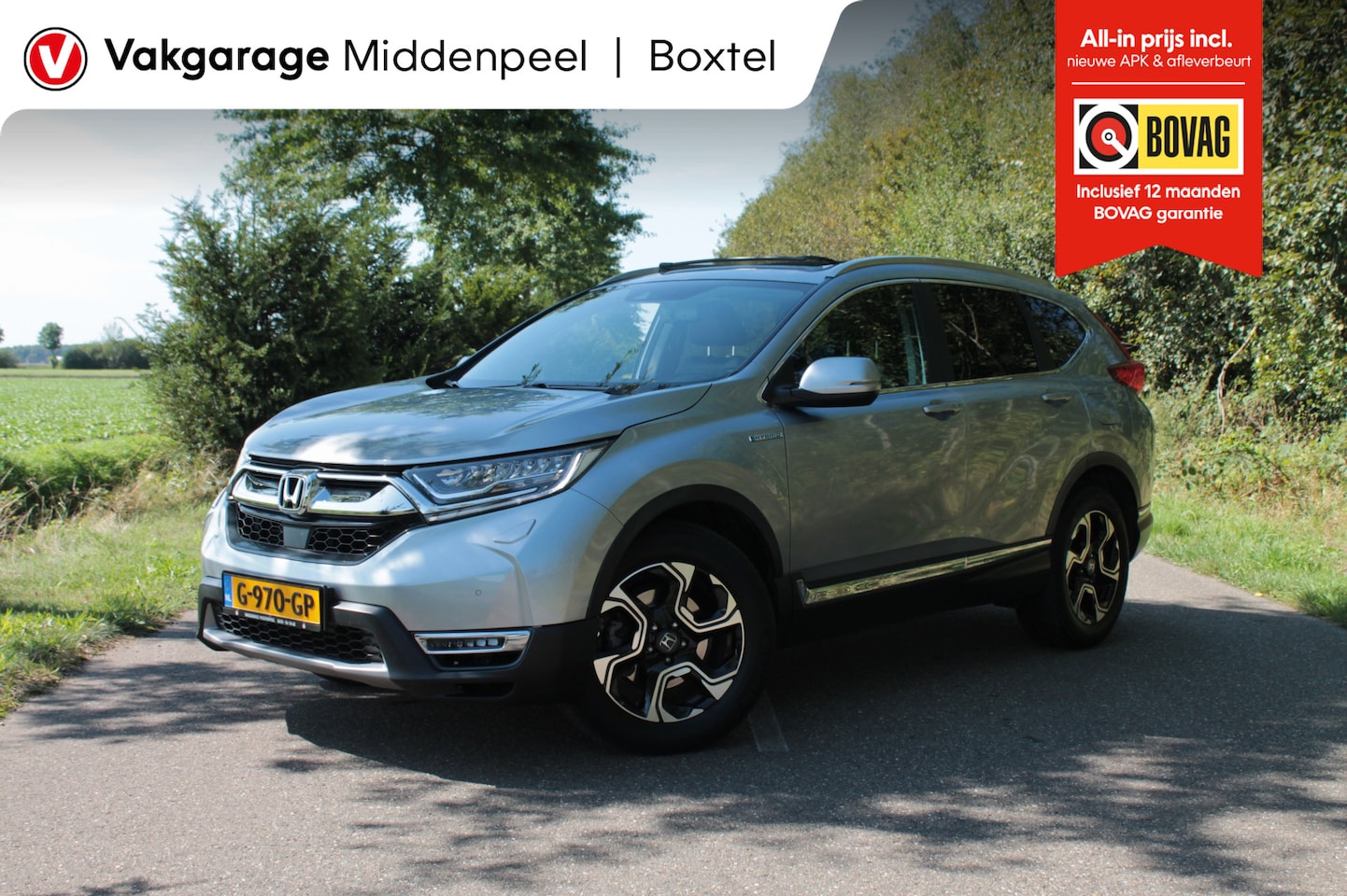 Honda CR-V - 2.0 Hybrid AWD Executive Pano | Camera | Trekhaak - AutoWereld.nl