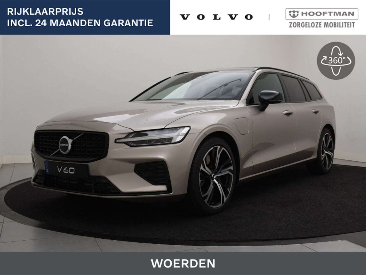 Volvo V60 - T6 PLUG-IN HYBRID PLUS DARK HARMAN KARDON SCHUIFDAK *NIEUW OP VO - AutoWereld.nl